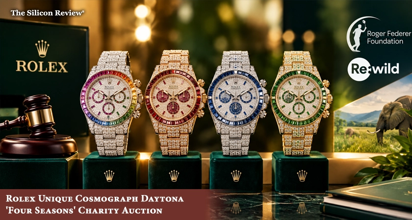 Rolex to Auction 4 Unique Gem-Set Cosmograph Daytona Watches for Charity'Four Seasons' Collection Supports Federer Foundation and Re:wild